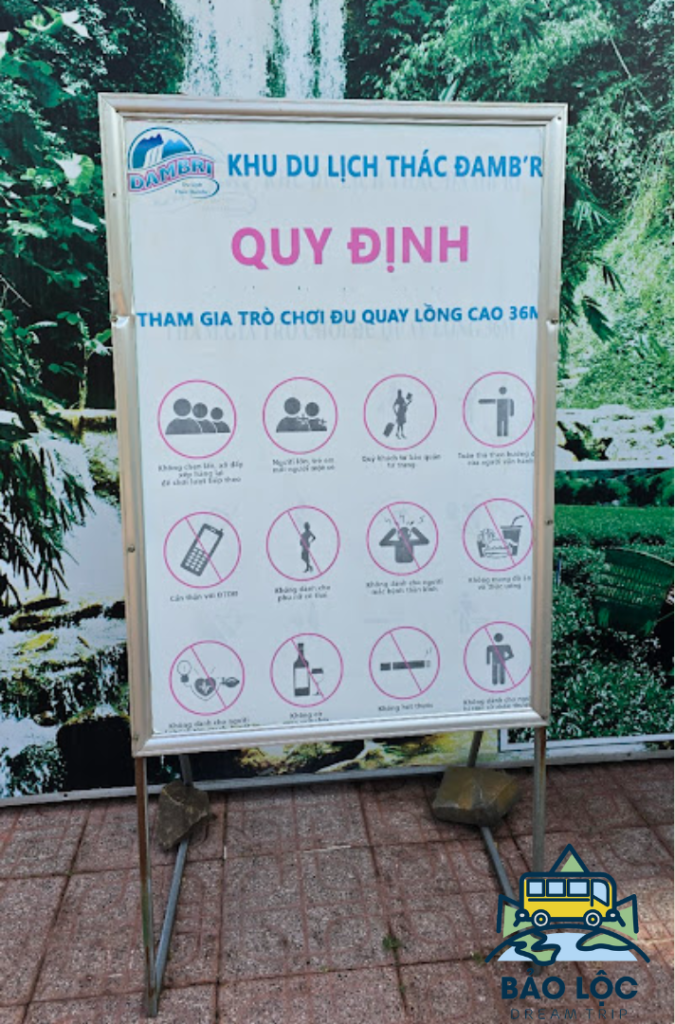 Quy định tại Thác Dambri