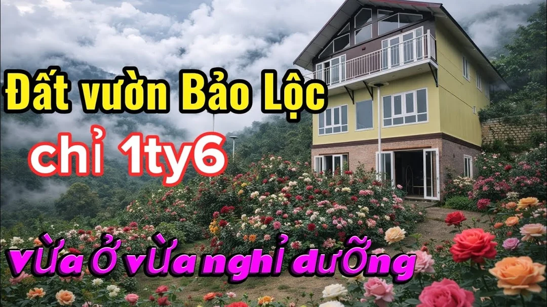 bán đất vườn Bảo Lộc Lâm Đồng có đường bê tông và cây xanh