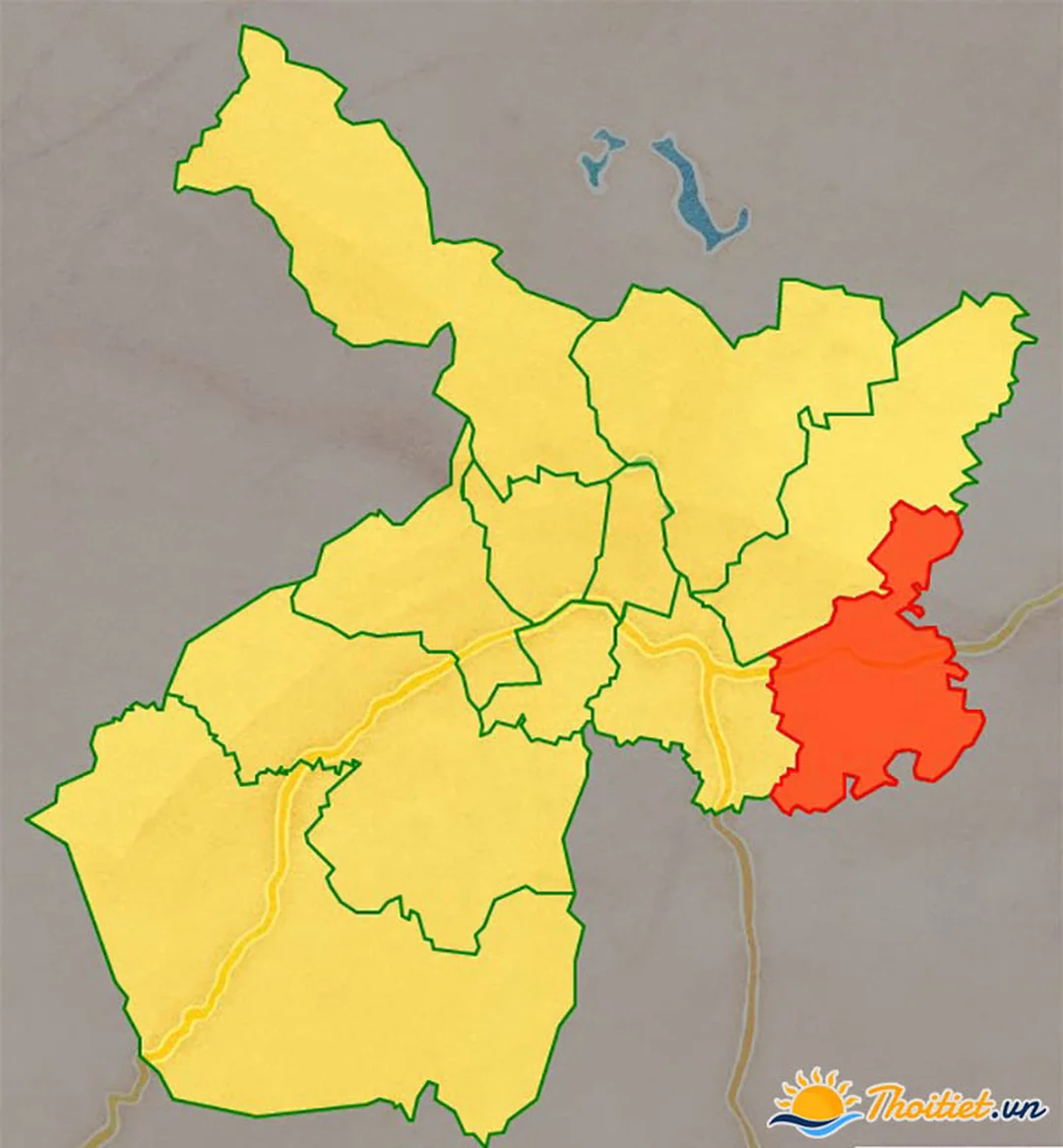 bản đồ địa giới hành chính xã Lộc Nga Bảo Lộc Lâm Đồng