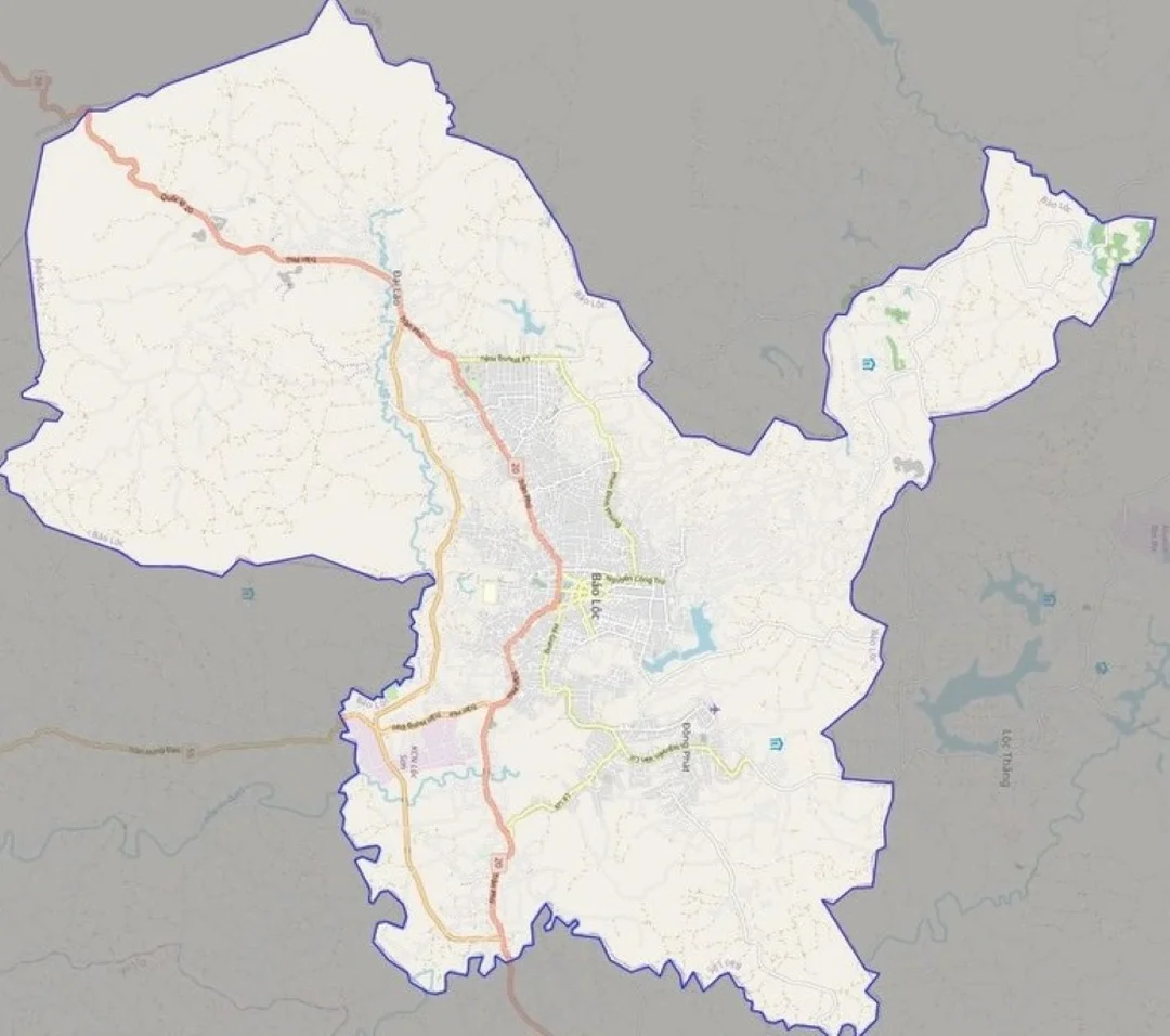 bản đồ giao thông Bảo Lộc