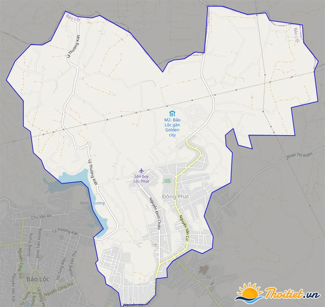 bản đồ giao thông phường lộc phát bảo lộc lâm đồng