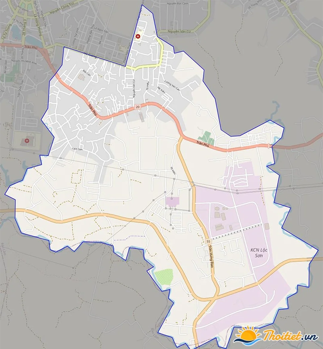 bản đồ giao thông phường lộc sơn bảo lộc lâm đồng
