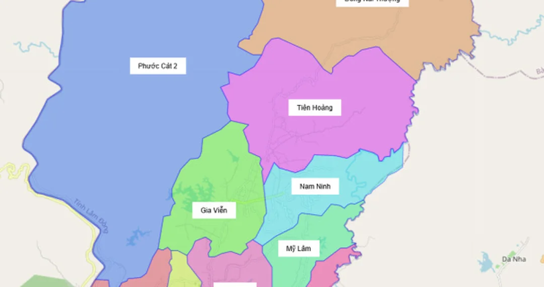 Bản đồ tổng hợp thành phố Bảo Lộc Lâm Đồng bản đồ huyện bảo lộc lâm đồng dạng tổng hợp hành chính và giao thông