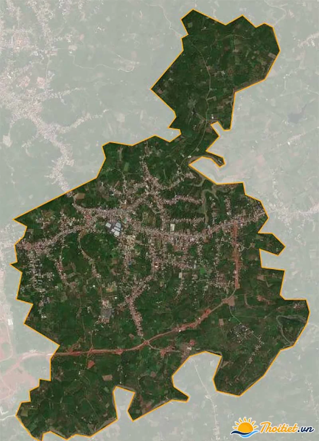 bản đồ vệ tinh xã Lộc Nga Bảo Lộc Lâm Đồng