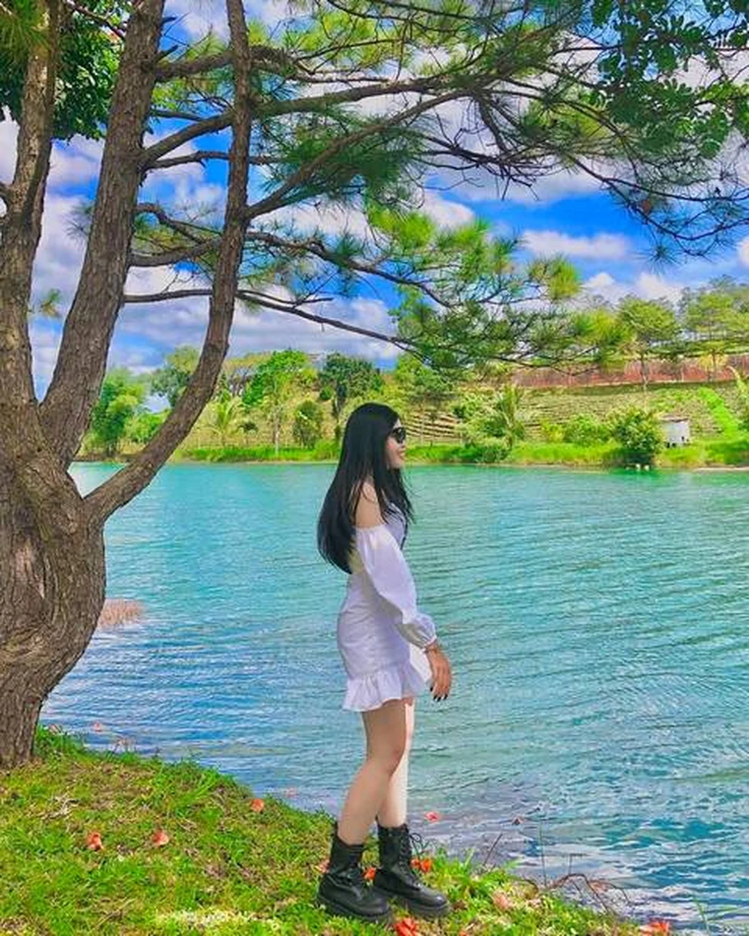 Góc check-in hồ nam phương thành phố bảo lộc lâm đồng bên bờ hồ xanh mát