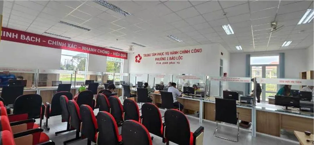 lộc phát bảo lộc lâm đồng tại trung tâm hành chính công Phường 1 Bảo Lộc