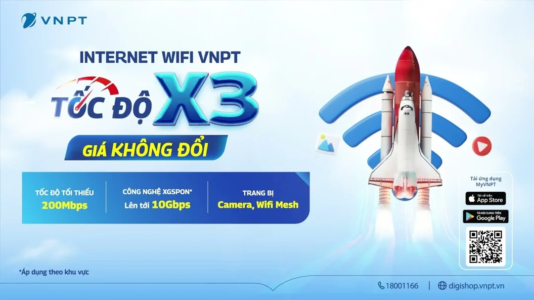 VNPT tăng tốc độ internet không đổi giá