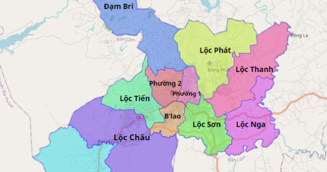 xem bản đồ bảo lộc lâm đồng trên tuyến đường từ thành phố hồ chí minh